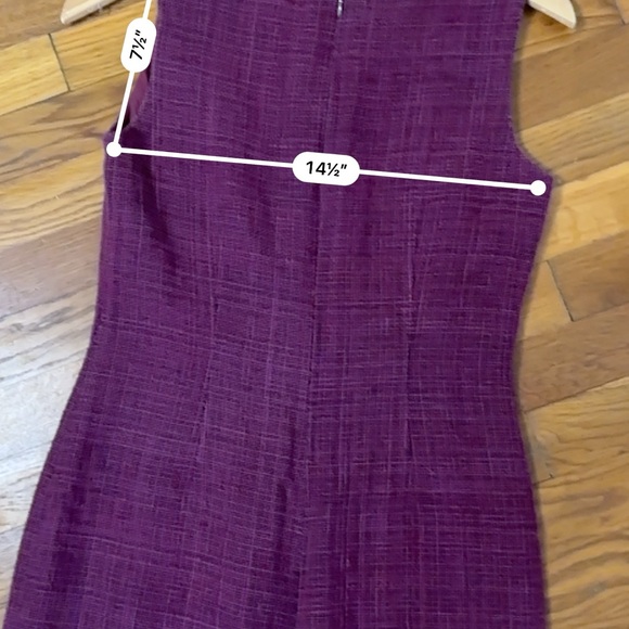 Anne Klein Textured Purple Midi Dress - Picture 10 of 12
